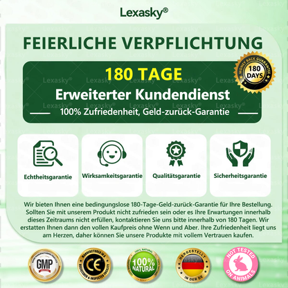 🎁 Nur noch 5 Boxen 𝐋𝐞𝐱𝐚𝐬𝐤𝐲® auf Lager! Spare heute zusätzlich 30% – starte deine tägliche Wellness-Routine, bevor dieses limitierte Angebot endet! ✅